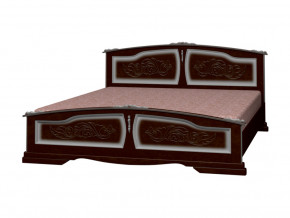 Кровать Елена 1600 Орех тёмный с тонировкой в Лангепасе - langepas.magazinmebel.ru | фото
