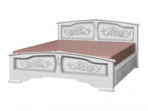 Кровать Елена с 2-мя ящиками 1400 Белый жемчуг в Лангепасе - langepas.magazinmebel.ru | фото - изображение 1