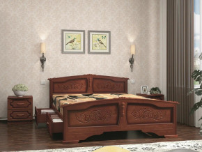 Кровать Елена с 2-мя ящиками 1400 Орех в Лангепасе - langepas.magazinmebel.ru | фото - изображение 2