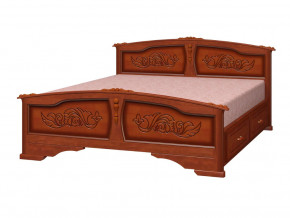 Кровать Елена с 2-мя ящиками 1600 Орех в Лангепасе - langepas.magazinmebel.ru | фото - изображение 2