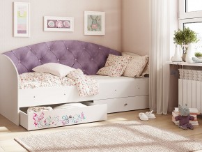Кровать Эльза Белый-фиолетовый в Лангепасе - langepas.magazinmebel.ru | фото - изображение 1