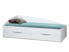 Кровать Фея-3 асимметричная 2000х900 белый в Лангепасе - langepas.magazinmebel.ru | фото - изображение 1
