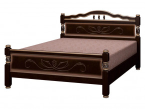 Кровать Карина-5 1200 Орех тёмный с тонировкой в Лангепасе - langepas.magazinmebel.ru | фото - изображение 2