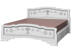 Кровать Карина-6 с 2-мя ящиками 1200 Белый жемчуг в Лангепасе - langepas.magazinmebel.ru | фото - изображение 2