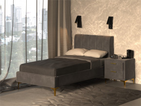 Кровать Рошаль 900 серый в Лангепасе - langepas.magazinmebel.ru | фото - изображение 2
