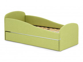 Кровать с ящиком Letmo авокадо (рогожка) в Лангепасе - langepas.magazinmebel.ru | фото