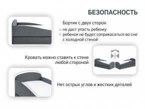 Кровать с ящиком Letmo графит (велюр) в Лангепасе - langepas.magazinmebel.ru | фото - изображение 13