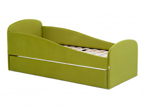 Кровать с ящиком Letmo оливковый (велюр) в Лангепасе - langepas.magazinmebel.ru | фото