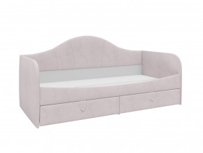 Кровать с мягкой обивкой Алиса ПМ-332.18 велюр розовый в Лангепасе - langepas.magazinmebel.ru | фото - изображение 1