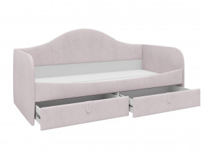 Кровать с мягкой обивкой Алиса ПМ-332.18 велюр розовый в Лангепасе - langepas.magazinmebel.ru | фото - изображение 2