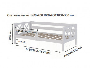 Кровать софа Аист-3 Классика белый 1400х700 мм в Лангепасе - langepas.magazinmebel.ru | фото - изображение 2