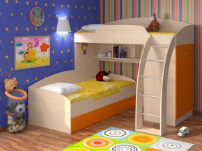 Кровать Соня 1+2 Оранжевый в Лангепасе - langepas.magazinmebel.ru | фото - изображение 1