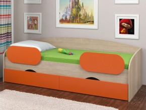 Кровать Соня 2 сонома-оранжевый в Лангепасе - langepas.magazinmebel.ru | фото - изображение 2