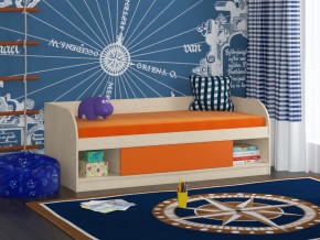 Кровать Соня 4 дуб молочный-оранжевый в Лангепасе - langepas.magazinmebel.ru | фото - изображение 1