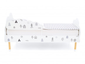 Кровать Stumpa Облако с бортиком рисунок Домики в Лангепасе - langepas.magazinmebel.ru | фото - изображение 3