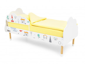 Кровать Stumpa Облако с бортиком рисунок Шале в Лангепасе - langepas.magazinmebel.ru | фото