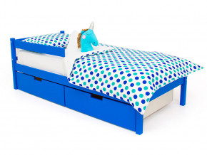 Кровать Svogen classic с ящиками и бортиком синий в Лангепасе - langepas.magazinmebel.ru | фото