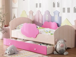 Кровать Тучка с ящиком дуб-розовый в Лангепасе - langepas.magazinmebel.ru | фото