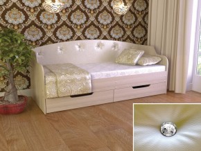 Кровать Юниор Тип 2 шимо светлый/белый перламутр 800х1600 в Лангепасе - langepas.magazinmebel.ru | фото