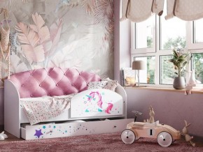Кровать Звездочка с бортиком Белый-розовый в Лангепасе - langepas.magazinmebel.ru | фото