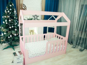 Кроватка-Домик без ящика розовая в Лангепасе - langepas.magazinmebel.ru | фото