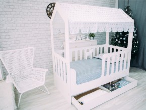 Кроватка-Домик с ящиком белая в Лангепасе - langepas.magazinmebel.ru | фото - изображение 1