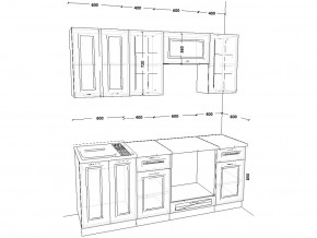 Кухонный гарнитур 1 Белый Вегас 2000 мм в Лангепасе - langepas.magazinmebel.ru | фото - изображение 2