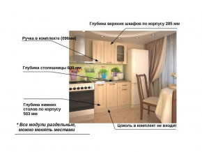 Кухонный гарнитур 2 Грецкий орех 1000 в Лангепасе - langepas.magazinmebel.ru | фото - изображение 2