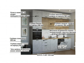 Кухонный гарнитур арт 31 Лофт 3000 мм в Лангепасе - langepas.magazinmebel.ru | фото - изображение 2