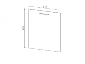 П 60 Комплект для посудомоечной машины 600 мм (цоколь + фасад) ЛДСП в Лангепасе - langepas.magazinmebel.ru | фото