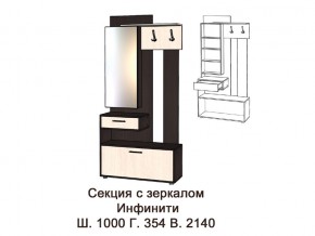 Секция с зеркалом в Лангепасе - langepas.magazinmebel.ru | фото