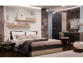 Спальня Ким Графит софт, сонома в Лангепасе - langepas.magazinmebel.ru | фото