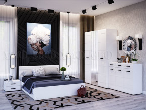 Спальня Нэнси New МДФ Белый глянец холодный, Белый в Лангепасе - langepas.magazinmebel.ru | фото