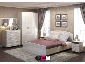 Спальня Виктория МДФ с большим комодом в Лангепасе - langepas.magazinmebel.ru | фото